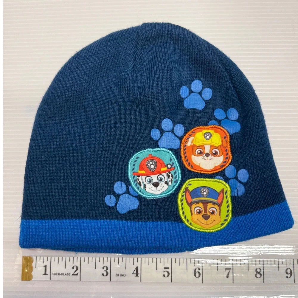 Nickelodeon PAW Patrol Toddler Boys Knit Beanie Hat Blue Chase Marshall 2T-5T